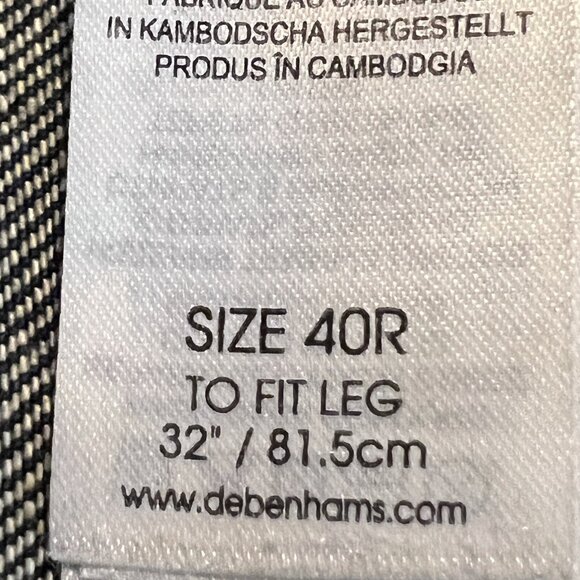 RJR Rocha John Men's Straight Leg Mid Rise Regular Buttons Blue Jeans Size 40x32 - Picture 11 of 14